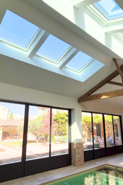 Installation de six fenêtres de toit