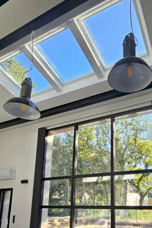 Mise en place de trois fenêtres de toit